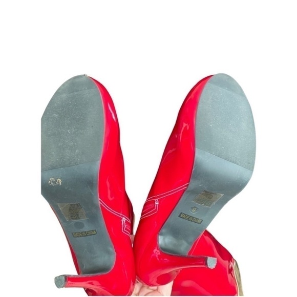 Costume Platform Boots-RED GOLD - Picture 13 of 16